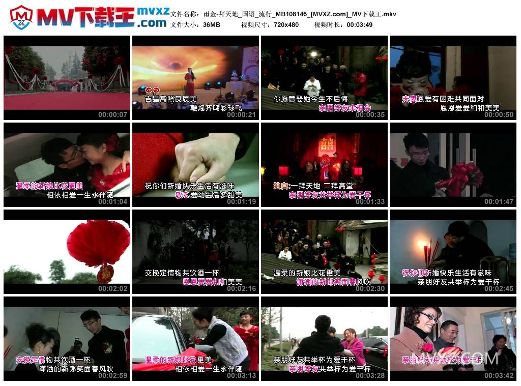 雨金-拜天地_国语_流行_MB108146